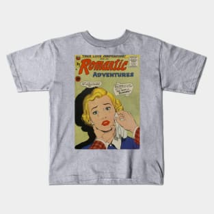 Vintage "Romantic Adventures" Cover Kids T-Shirt